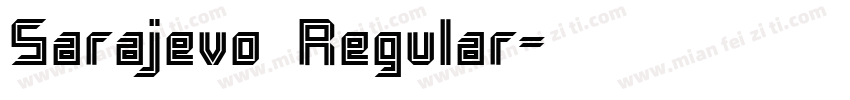 Sarajevo Regular字体转换
